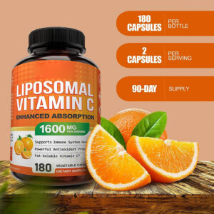 VC Vitamin C Capsules – Daily Wellness Supplement (180 Capsules)